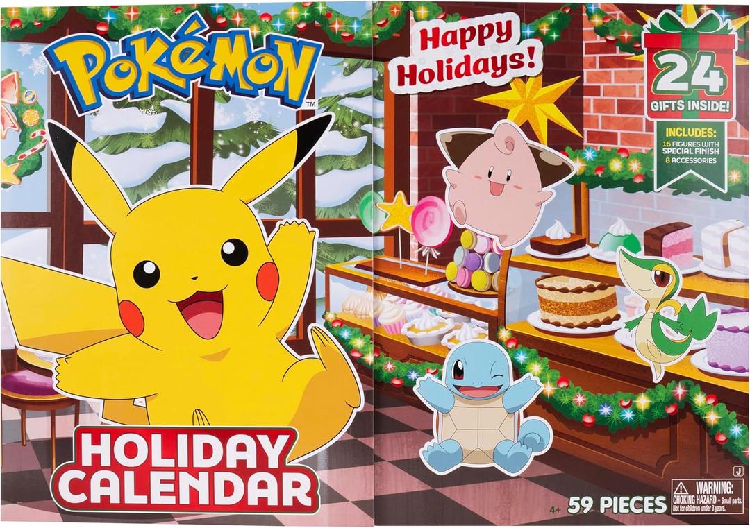 Pokmon Holiday Calendar 2025 Features 16 2Inch Battle Figures with Special Finish