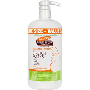Palmer's Cocoa Butter Formula Massage Lotion For Stretch Marks, Pregnancy Skin Care, Belly Cream with Collagen, Elastin, Argan OIl and Shea Butter, 33.8 Ounces (33.8 Fl Oz (Pack of 1))