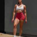 Aoxjox Women's Workout Sports Bras Fitness Ivy Low Impact Bra Yoga Crop Tank (White, S)