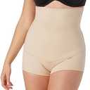 Maidenform Women's Shapewear Underwear, High-Waisted Body Shaper Shorts, Shapewear Tummy Control Boyshort, size large