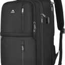 MATEIN Travel Laptop Backpack, Flight Approved Carry on Backpack with USB Port & Shoe Compartment, Large Personal Item Bag Fits 15.6 inch Laptop, Water Resistant Luggage Overnight Weekender Bag, Black