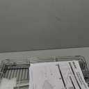 Delamu Pull Out Cabinet Organizer (14" W X 21" D), 2 Tier Pull Out Shelf for Kitchen Cabinet, Heavy Duty Slide Out Shelf for Kitchen, Pantry, Bathroom (14"W x 21"D x 15.5"H, Silver)