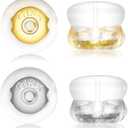 Earring Backs,18K Gold Silicone Earring Backs for Studs/Droopy Ears,Locking Secure Earring Backs for Heavy Earring,No-Irritate Hypoallergenice Soft Clear Earring Backs for Adults