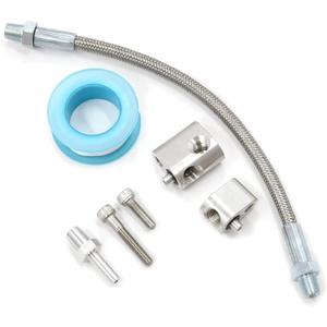 MSCRP LS Cylinder Head Coolant Steam Port Crossover Body Bypass Hose Kit Compatible with All GM LS Series LS1 LSX LM7 LR4 LQ4 LS6 L59 LQ9 LM4 L33 Engines
