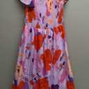 GRACE KARIN Girls Summer Hawaiian Dresses Size 14 Tween Girl Floral Easter Dress Kids Spring Maxi Party Dress,Red Purple