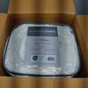 Madison Park Tufted Chenille 100% Cotton Duvet Modern Luxe All Season Comforter Cover Bed Set with Matching Shams, Full/Queen(90"x90"), Damask Off White 3 piece