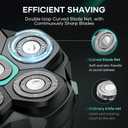 kensen 6D Head Shavers for Bald Men Magnetic Blade Replacement Head, Compatible with 6D Head Shavers for Magnetic Blade Head Razor Men's