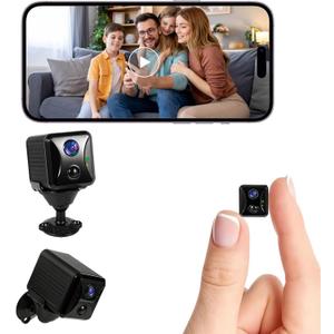2025 Upgraded Hidden Camera Spy Camera,4K HD Mini Nanny Cam for Home/Office with Night Vision, App Control WiFi Indoor Security Camera, Motion Detection, Wireless Remote Viewing Cam
