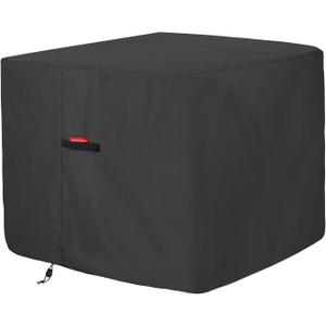 Porch Shield 600D Waterproof Air Conditioner Covers for Outside Units Square AC Cover Black - 34 x 34 x 30 inch