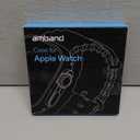 amBand Metal Case Compatible with Apple Watch Series 11 10 46mm, W1 Rugged Bumper Protector [Turn into Ultra Look], Hard Frame with Back Cover Stylish Accessories for iWatch Men, Natural Titanium