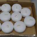 Ashlux White Floating Candles 2 inch, 24 Pack Floating Candles 5-6 Hours Long Burning, Unscented Floating Candle for Centerpieces, Wedding, Christmas Lights, Romantic Night for Her/Him Set