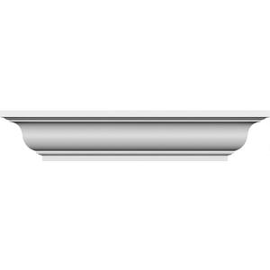 Ekena Millwork CRH06X24ST-3 Crosshead, 24" Bottom Width x 32 1/2" Top Width, Factory Primed White