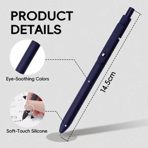 6 Pcs Gel Pens, 0.5mm Black Ink Pen Fine Point Smooth Writing Pens Japanese Cute Pen for Journaling and Note Taking, Gifts for Women Men, 6 Pcs Vintage Gold