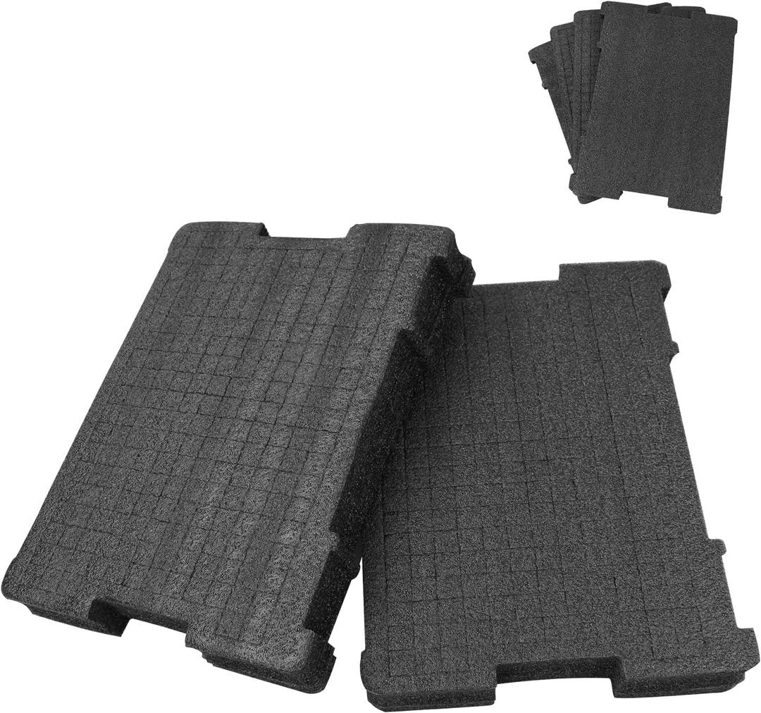 Tool Organizer Foam Insert DWST88801 fits DEWALT Tool Box packout Foam Inserts DWST17808, DWST17807, DWST17805 (2Pcs)