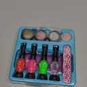 Nail Art Studio for Girls - Birthday Gift - Nail Polish Kit for Kids Ages 7-12 Years Old - Girl Gifts Ideas - Gift Set - Girly Stuff - Polish, Pens, Glitter, Stickers, Gems, Filer - 8 9 10 11 12 Year