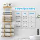 Liuoud Towel Rack for Bathroom, Wall Mounted Vertical Rolled Towel Storage Organizer Holder with Shelf, Holds Up 6 Large Bath Sheets, Gold