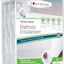 Guardmax Jersey Knitted Twin XL Zippered Mattress Encasement with Deep Pockets - Waterproof & Bed Bug Proof Mattress Protector - Comfortable, Soft, and Noiseless Zippered Bedding - (39 x 80 x 13)