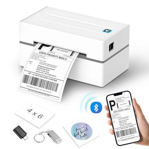 Anycash Bluetooth Thermal Label Printer, Wireless 4x6 Shipping Label Printers for Small Business, Compatible with Android&iOS and Windows, Address Label Printer for Amazon, Ebay, Shopify, Etsy, USPS
