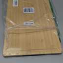 Bamboo Cutting Board for Kitchen, 18" Large Wood Charcuterie Cheese Board, Wooden Chopping Block with Side Handles and Juice Grooves