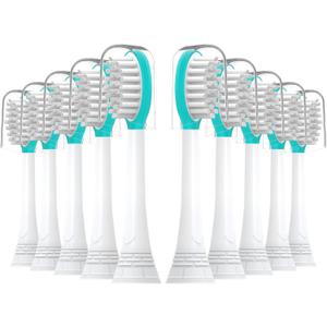 Kids Replacement Toothbrush Heads 10 Pack for Philips Sonicare Electric Toothbrush Soft Brush Head for Child 7+ for Boy Girl,Blue