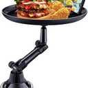Car Cup Holder Tray for Adults Car Tray Table for Eating with Cell Phone Slot Lap for Universal Adjustable Cup Holder 360 Swivel Fits Vehicle, Boats, Golf Cart