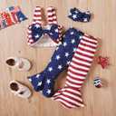 MoryGooder Baby Girl 4th of July Outfit American Flag Outfit for Girls 3-6M