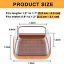 16 Pcs Rectangle Chair Leg Floor Protectors, Silicone Chair Leg Protectors for Hardwood Floors, High Elastic Chair Leg Cover for Chair Table Desk, Protect Wooden Floors from Scratching, Won't Tear