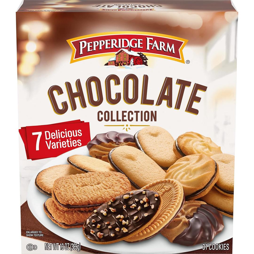 Pepperidge Farm Chocolate Collection, 7 Cookie Varieties, 13-oz Box (13.0 Ounce (Pack of 1)) BBD: 04/12/26