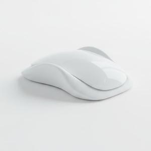 Ergonomic Wave Grip Attachment Compatible with Magic Mouse 2 - Enhanced Comfort, Snap-On Design, Better Control & Reduced Fatigue (White)