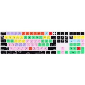 XSKN AVID Pro Tools EU US Common Version Silicone Keyboard Cover Skin for 2020-2023 Apple Magic Keyboard with Touch ID and Numeric Keypad A2520 (Left 3 Keys Not Suite for 2024 New One Model)