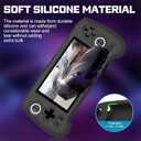 Silicone Case Compatible with Anbernic RG556, Anti-Scratch, Washable, Shockproof Silicone Protective Cover for RG556 Retro Handheld Game Console - Black