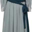 Adult Galadriel Costume Dress Outfit Elf Princess Lord Ring of Power Cosplay Halloween Costumes for Women Girls (Large)