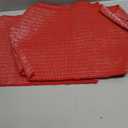 Placemats Set of 4-100% Cotton Two-Tone Rectangle Placemat for Dining Table - Washable Table Decor for Kitchen, Farmhouse, Rustic, Durable for Everyday Use, Red