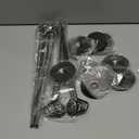 Urban Deco 16PK Table Number Holders 12 Inches Place Card Holder Metal Table Card Holders, Picture Holders For Tables, Card Holder Stand For Wedding Dcor - Black Sign Holder