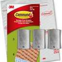 Command Universal Frame Hangers, Damage Free Hanging Picture Hangers, No Tools Frame Hanger for Living Spaces, 3 Metal Picture Frame Hangers and 8 Large Command Strips