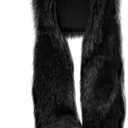 SATINIOR Faux Animal Hoods Headwear Furry Hat Mittens Gloves Scarf Paws Ears Furry Winter Animal Accessories (Black)
