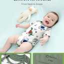 PATPAT Baby Bodysuits Supersoft Bamboo Viscose - Short Sleeve Boys and Girls - Newborn Infant Unisex Clothes Pack (0-3 Months, Jungle Dino)