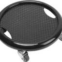 BORDSTRACT Ab Rollers, Abdominal and Core Coaster Strength Workout Trainer with 4 Rollers, Ab Rollers Wheel Exercise Equipment for Home (Black)