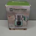 Maestri House Milk Frother, 21OZ Variable Temp and Froth Thickness Milk Frother and Steamer, Smart Touch Control Milk Warmer, Dishwasher Safe, Memory Function for Latte Cappuccino Hot Chocolate (Blue)