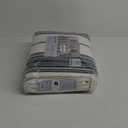Great Bay Home Full/ Queen Reversible Quilt Bedding Set - All Season, Modern, Lightweight Bedspreads - White & Navy Striped Coverlets (Includes 1 Quilt, 2 Pillow Shams)