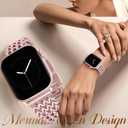 Metal Band Compatible with Apple Watch Bands for Women 40mm 41mm 42mm 38mm 44mm 45mm 46mm 49mm, Dressy Stainless Steel Link Bracelet, Designer Strap for iWatch Series 11/SE/10/9/8/7/6/5/4/3/2/1/Ultra
