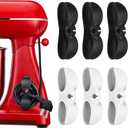 2 x Cord Organizer for Kitchen Appliances, 6 Pack Appliance Cord Organizer Stick On, Cord Wrapper, Cord Holder, Cord Keeper, Kitchen Gadgets for Pressure Cooker, Kitchenaid Mixer, Coffee Maker (3*Black+3*White)