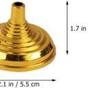 Operitacx Flag Pole Base Mini Desk Flag Holder Stand for Small 4X6 Flags Decorative Stand Base for Office Desk Table Centerpieces Party and Event Displays (10Pcs Golden)