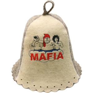 Wool Sauna Hat for Men and Women Mafia Protect Hair - Sauna Cap for Men - Banya Hat for Men - Felt Sauna Hair Protector - Home Sauna Accessories Luxury - Portable Sauna Head Cover Grey