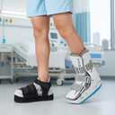 Shoe Lift for Uneven Legs, Shoe Balancer Shoes Leveler for Use with Fracture Boots, Shoes Riser with Adjustable Height for Gait Improvement (Large)