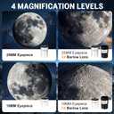 WOZEL Telescope for Adults & Kids - 90mm Aperture 600mm Refractor Portable Beginners Telescope High Powered, Magnification 180X, for Astronomy Planet Observation with Phone Adapter Tripod & Carry Bag