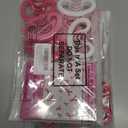 2 x 30 Sets/ 60 Pcs Breast Cancer Awareness Bracelets with Pink Ribbon Cards, Include 30 Silicone Wristbands 30 Pink Ribbon Awareness Cards for Charity Breast Cancer Party Supplies (Pink)