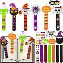 Halloween Crafts for Kids Ages 4-8, 24 Pack Halloween Bookmarks DIY Crafts, Halloween Party Favors Trick or Treating, Goodie Bag Gifts Toys, Halloween Classroom Prizes for Kids Art Activities