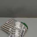 BTFBM Women Casual Summer Dresses Short Sleeve Striped Midi Dresses Decorative Button Ribbed Knit Dresses Party Dresses (Small, Brown)