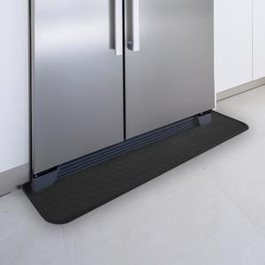 Refrigerator Mat, Washing Machine Spill Liner, Drip Tray and Leak Catcher Mat, Fridge Mat Prevent Water Leakage and Floor Damage from Elecrical Equipment Heavy Duty 37.5'' x 8.5'' Black